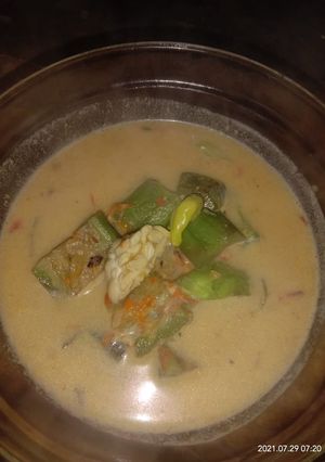 Foto resep Sambel goreng terong tempe di santenin