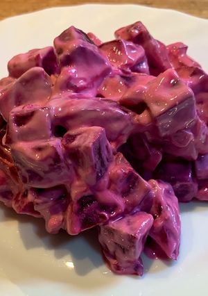 Fitt joghurtos céklasaláta recept fotója