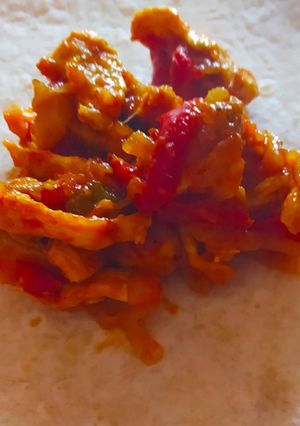 Una foto de Fajitas de pollo. 🌯