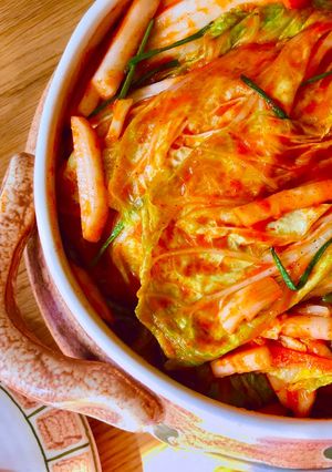 Hình của món 🌱 Kim Chi Cải Thảo Hàn Quốc Phiên Bản Thuần Chay (Korean Cabbage Kimchi Vegan Version).
