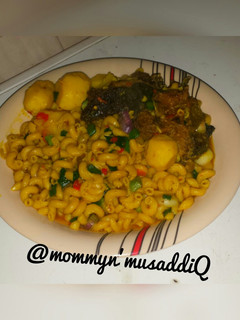 A picture of Macaroni with Irish and cat fish by s@lma ful@rny.