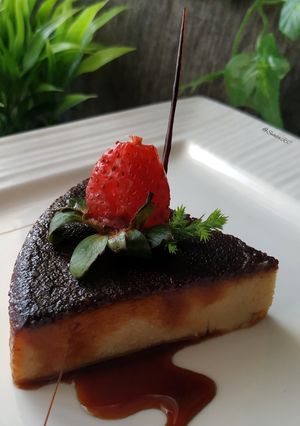 A picture of Walnut Caramel Bread Pudding.