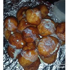 Milk glazed puff puff A picture of Milk glazed puff puff.