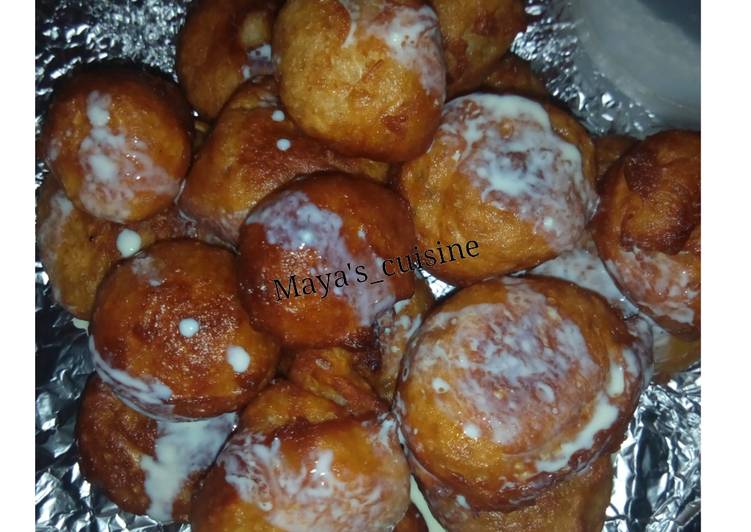 Simple Way to Make Super Quick Homemade Milk glazed puff puff