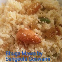 A picture of Bhuga Paneer Khoya (Mawa).