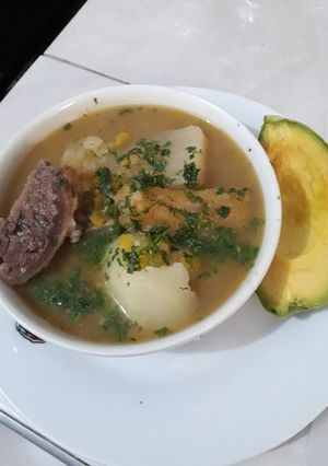 Una foto de Sancocho de costilla