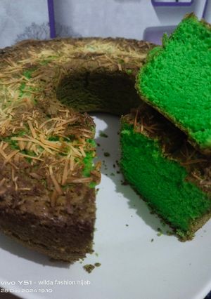 Foto resep Sponge cake pandan simple & lembut