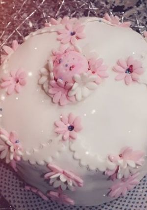 صورة لوصفة كيكة بنوتية 😋💗