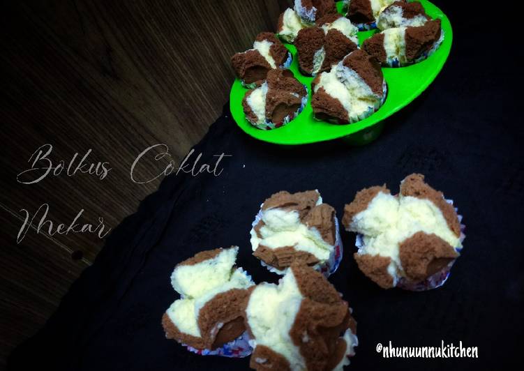 Resep Bolu kukus coklat mekarr Anti Gagal