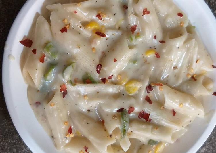 How to Prepare Ultimate White sauce pasta