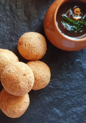A picture of Curd-Rice Fritters.