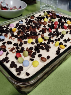 Una foto de Tarta de Baileys cuadrada en Thermomix de la Juani de Ana Sevilla