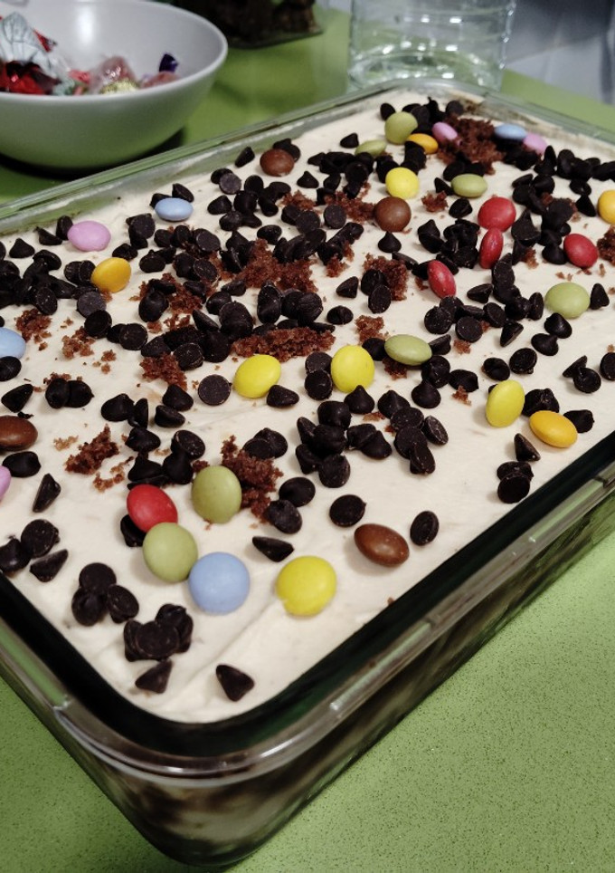 Una foto de Tarta de Baileys cuadrada en Thermomix de la Juani de Ana Sevilla