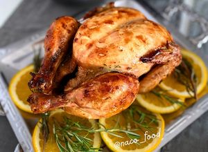 Foto de Frango Assado com Laranja e Alecrim