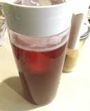 Agua Fresca limón-flor de Jamaica “Hibiscus “