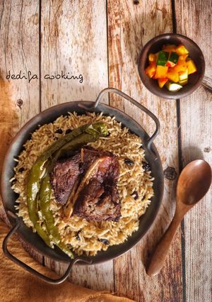 Foto resep 617. Nasi Kebuli Iga Sapi