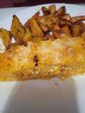 Pastel de calabaza relleno con choclo ricota y queso