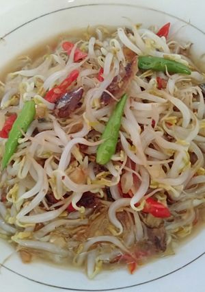 Foto resep Tumis tauge ikan asin manis