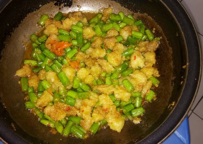 Standar Cara mudah buat Tumis buncis sandung lamur  menggugah selera