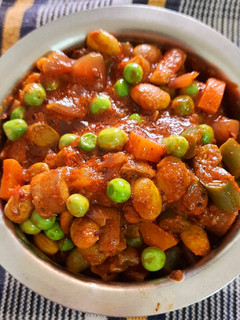 மஷ்ரூம் பட்டாணி கறி(peas mushroom curry recipe in tamil) செய்முறை முக்கிய புகைப்படம்