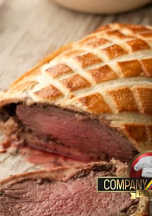Una foto de Filete de res a la Wellington