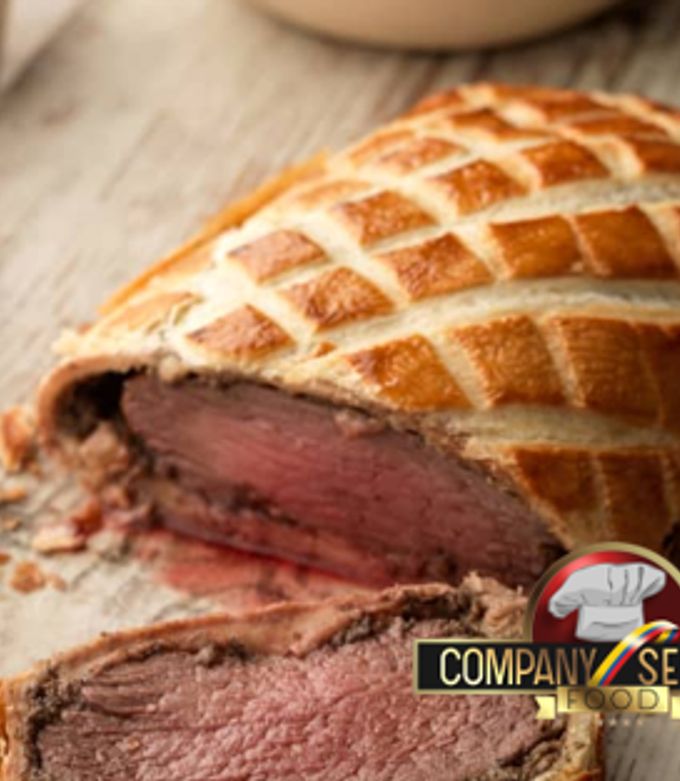 Una foto de Filete de res a la Wellington