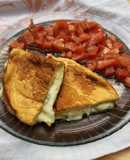 🍳🥚🧀 Omelette Soufflé - Omelette Nube relleno de queso azul 🧀🥚🍳