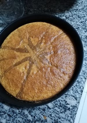 صورة لوصفة كيكة الميكس برتقال وفانيليا وكاكاو 😋