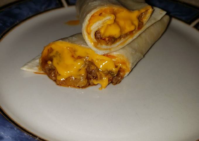 🌯 Soft Taco Wrap & Queso cheese sauce 🌯