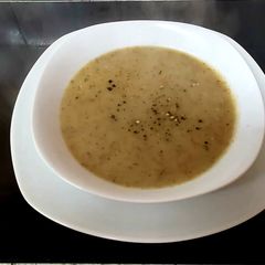 A picture of My Leek & Potato Soup With Mushroom 🥰.