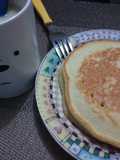 Hot cakes de frío con te manzanilla 😋🤤🥣🥞🥛
