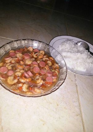Foto resep Udang dan sosis saos tiram