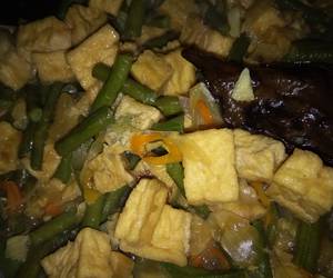Mudah Cepat Memasak Tumis kacang panjang tahu tempe Sedap