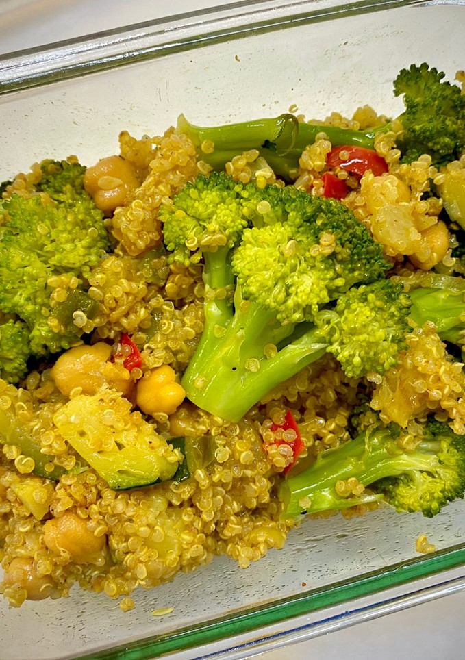 Una foto de Salteado de Quinoa y verduras