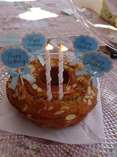 Foto de Bolo de Amêndoa com Framboesas