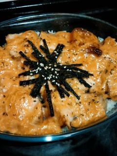 Foto resep Salmon Mentai Baked Rice