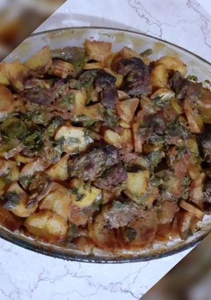 صورة لوصفة لوبيا ماشطو (خضراء) في الفرن