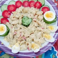 Egg mayo pasta salad A picture of Egg mayo pasta salad.