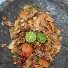 A picture of Sambel tempe.