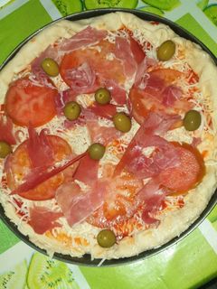 Una foto de Pizza casera