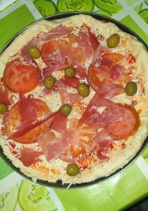 Una foto de Pizza casera