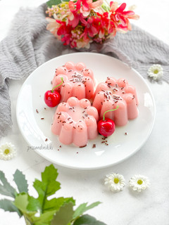 Foto resep Puding lumut strawberry