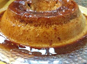 Una foto de Flan con Azúcar Mascabado