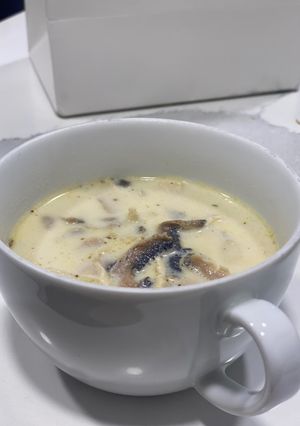 صورة لوصفة شوربة الدجاج بالفطر