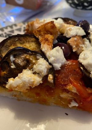 Une photo de TIAN PROVENÇAL AUX LEGUMES ET MOZZARELLA🍆🌶️🍅