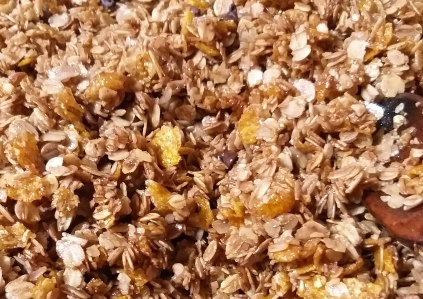 Granola con chocolate express