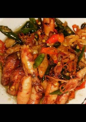 Foto resep Tumis cumi asin
