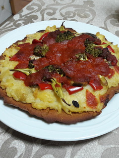 Una foto de Pizza vegana 🍕