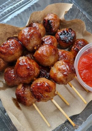 Foto resep Bakso tusuk bakar ala abang abang
