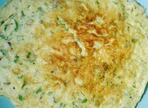 Hình của món Trứng chiên hành lá.